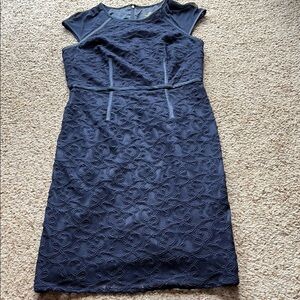 Adrianna Papell Elegant Navy Blue Dress size 8